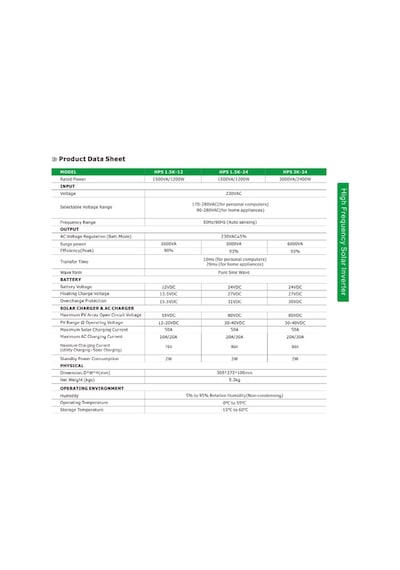 Uretech 1.5Kva 1.2Kw 1200 W Watt Tam Sinüs Akıllı Inverter 12V-220V Invertör