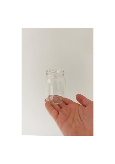 Şeffaf Cam Kavanoz Seti, 6 Adet Metal Kapaklı 190 Ml 2.8 L