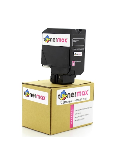 Tonermax Lexmark Cs720-74C5Sm0 Kırmızı Uyumlu Toner Yüksek Kapasiteli
