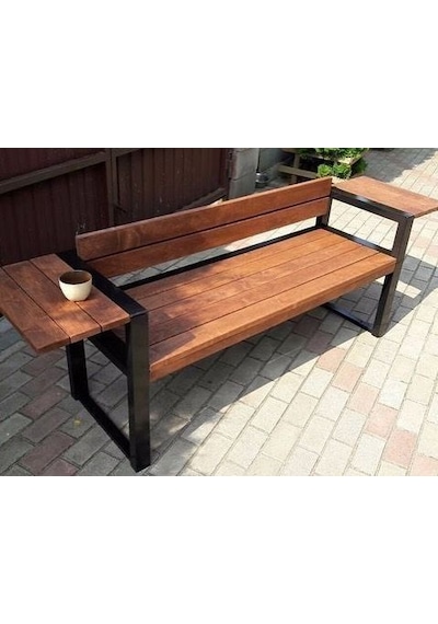 Ahşap Bank Bahçe Balkon Park Bankı Ahşap