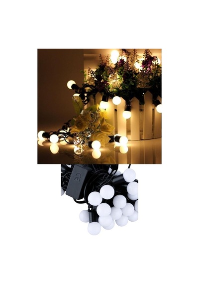 Sunlight Minik Top Ledler Gün Işığı 20 Toplu Yılbaşı Süsü Ledli