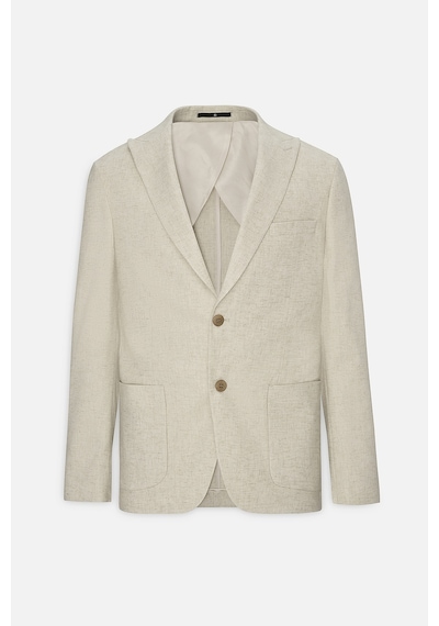 AC&Co / Altınyıldız Classics Erkek Bej Slim Fit Dar Kesim Kırlangıç Yaka Casual Blazer Ceket Bej