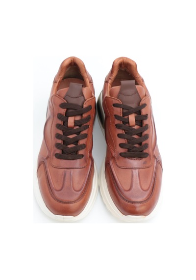 Togga 2356 Taba Hakiki Deri Günlük Erkek Sneakers