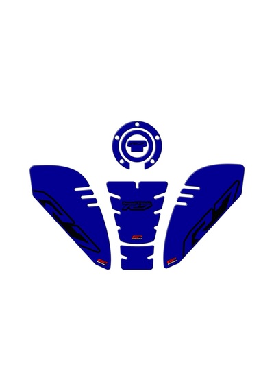 GP Kompozit Yamaha R7 2021–2024 Uyumlu Tank Pad Seti Mavi