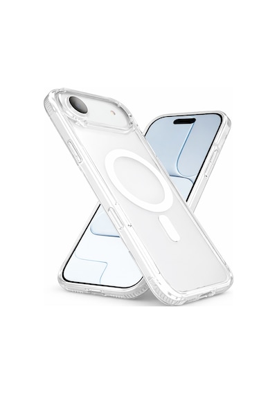 Apple Apple iPhone 17 Air İle Uyumlu Yumuşak Magsafe Kablosuz Şarj Destekli Şeffaf Kılıf Kamera İçin Yükseltilmiş Çerçeve