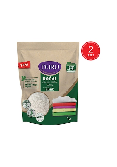 Duru Granül Matik Sabun Klasik 25 Yıkama 2 x 1 KG