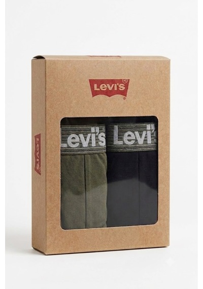 Levi's Pamuklu 2'li Erkek Boxer Anthracıte