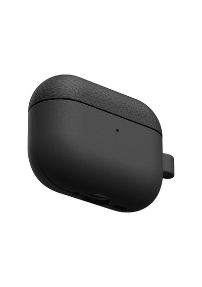 Apple Uyumlu AirPods Pro 3 Amazingthing Glamour Classique Serisi Deri Tasarımlı Kapak Siyah Siyah