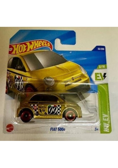 Hot Wheels Fiat 500e 3/10 35/250 Model Araba