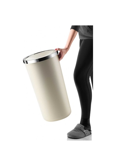 Lenox 35 Lt Döner Kapaklı Banyo Mutfak Ofis Çöp Kovası - Bej -7390