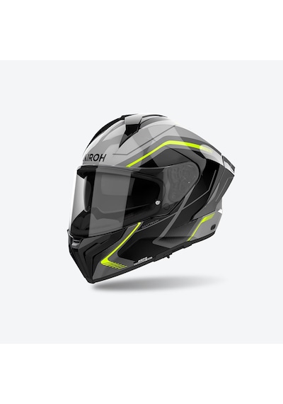 Aıroh Matryx Wıde Yellow Gloss Kask Sarı Gri