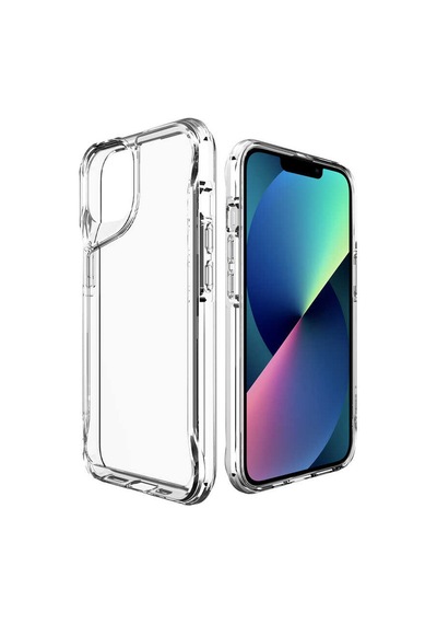 Apple Uyumlu iPhone Forzacase 13 İle Gladia Serisi Kamera Köşe Korumalı Sert Plastik Şeffaf Kılıf