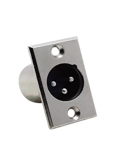 Elektromer Xlr 3 Pin Erkek Şase Konnektör