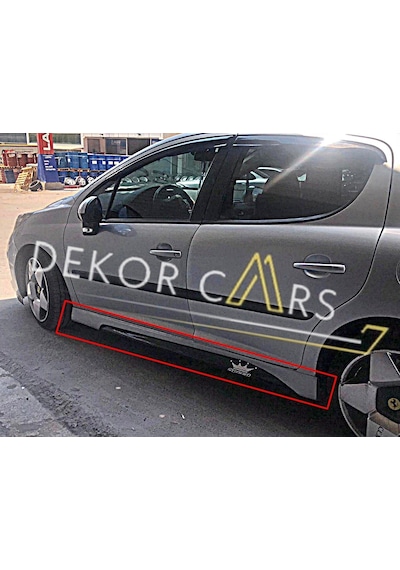 Dekorcars Peugeot 207 Marşpiyel Sağ Sol Takım Fiberglass Boyasız