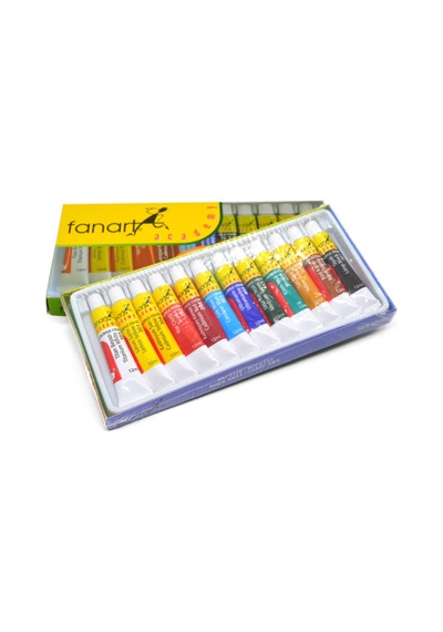 Academy Akrilik Boya Seti 2x12ml Tüp Karışık