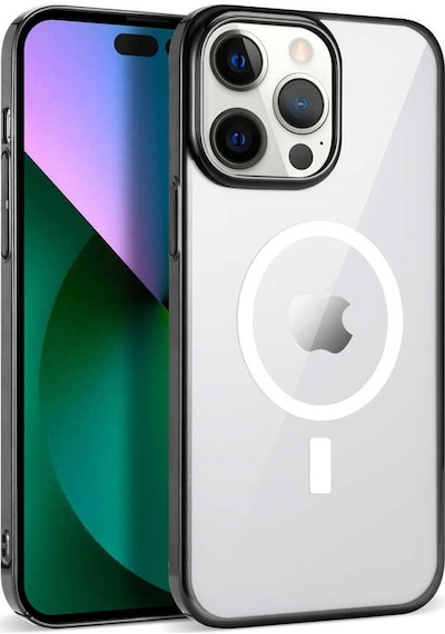Apple Uyumlu iPhone 13 Pro Max Kılıf Magsafe Sararmaz Şeffaf Sert Fit Kapak