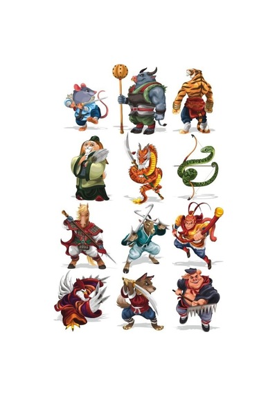 Savaşçı Hayvanlar Sticker Set 12 Parça Telefon, Tablet, Defter, Laptop Sticker
