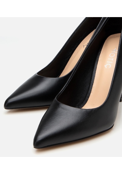 Hotiç Kadın Deri Siyah İnce Topuklu Stiletto 01ayh303720a100 Siyah-black Siyah