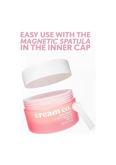 Cream Co. Yağ Bazlı Balm Yüz Makyaj Temizleyici, Aydınlatıcı Nemlendirici, Hyaluronik Asit, 100 Ml