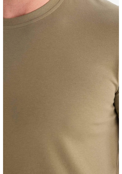 Defacto Slim Fit Dar Kesim Bisiklet Yaka Esnek Kumaş Kısa Kollu Tişört E2635ax25smkh436 Haki Defacto Slim Fit Dar Kesim Bisiklet Yaka Esnek Kumaş Kısa Kollu Tişört E2635ax25smkh436 Haki