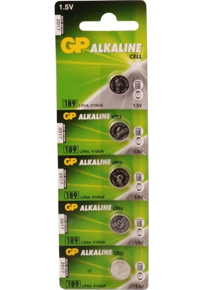 Gp Gp189-C5 Lr54 Alkalin Düğme Pil 5'Li Paket