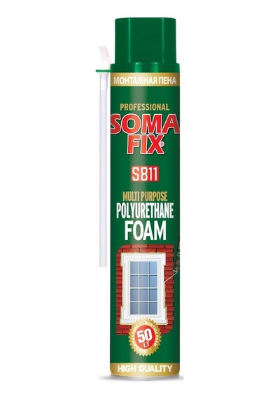 12Ad 750 ML - 850 G Somafix Poliüretan Köpük Kapı Pencere Pu