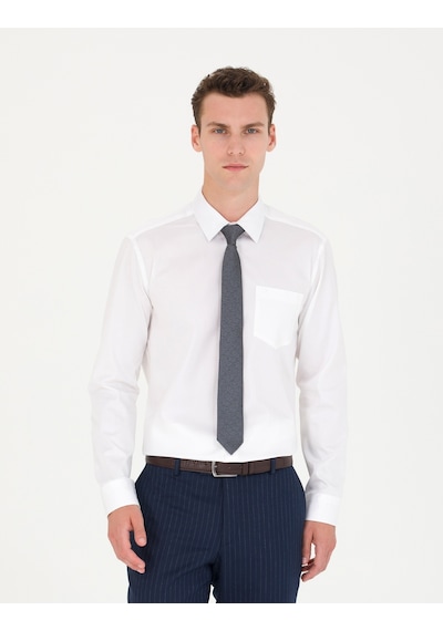 Pierre Cardin Erkek Beyaz Basic Gömlek 50277146-vr013 Beyaz