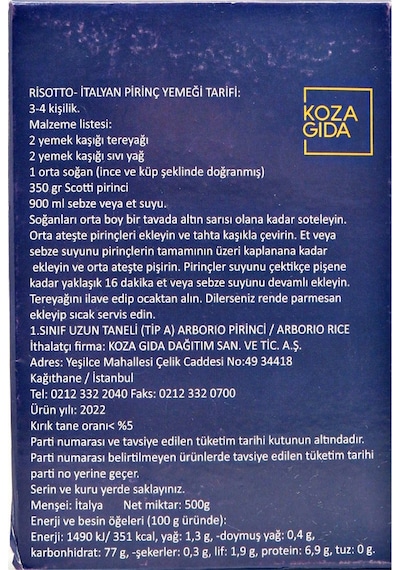 Scotti Arborio Pirinç 500 G