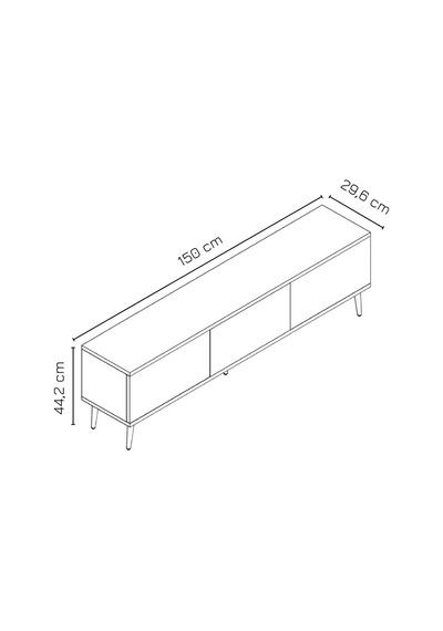 Milani 150 Cm Tv Ünitesi Tv Sehpası Beyaz - Beyaz Beyaz-beyaz