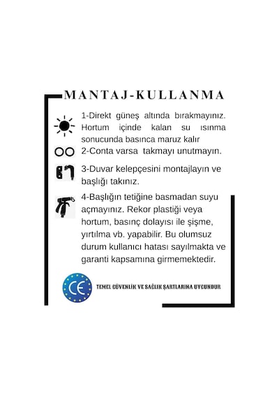 Yerli Düz Balkon Veranda Araç Yıkama Bahçe Sulama Ayarlı Lans Başlıklı Set Turuncu 5 Metre