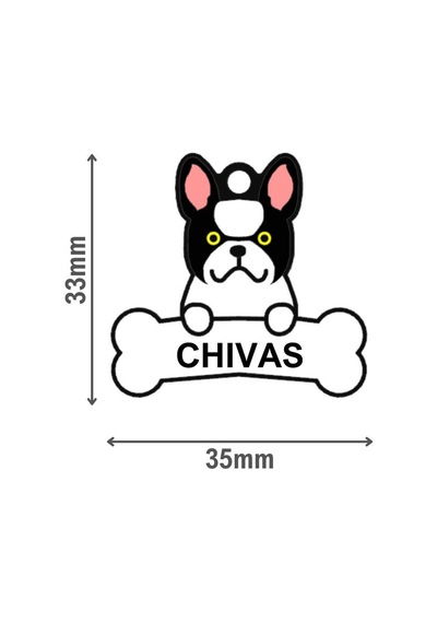 Majo İsimlik French Bulldog 33mx35mm