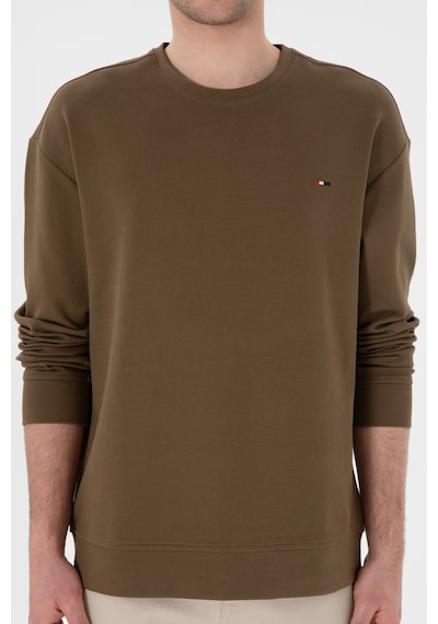 U.S. Polo Assn. Erkek Comfort Fit Bisiklet Yaka Haki İnce Sweatshirt 50309858-VR027