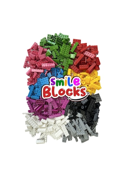 Smile Blocks 900 Parça Plastik Kutulu Mikro Blok Yeşil Uygulama Zeminli
