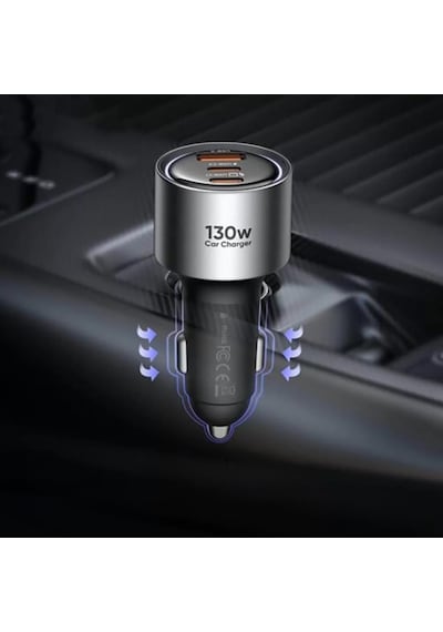 Mcdodo Cc-3190 Gana Serisi 130w 2c1a Araç İçi Çakmak Hızlı Şarj Cihazı