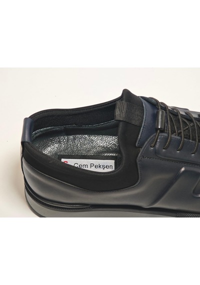 Cem Pekşen Blackheart 1840 Lacivert Deri Erkek Casual Ayakkabı Lacivert