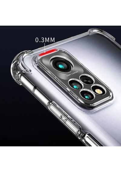 Xiaomi Mi 12t Pro Kılıf Şeffaf Anti Şok Kamera Korumalı Telefon Kılıfı Kapak