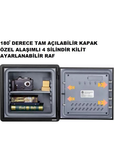 İnsafe ISSWFC1418 Yangın Sertifikalı Orta Boy Çelik Para Kasası