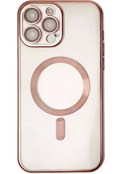 Durukar Apple iPhone Uyumlu 13 Pro Kılıf Kross Magneticsafe Kapak - Rose