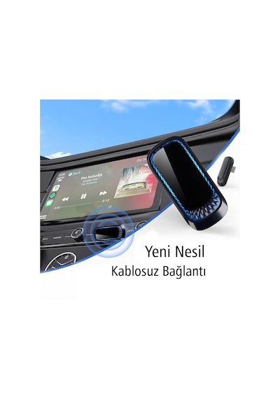 Powermaster Pm-24508 Wireless Kablosuz İphone Carplay Araç İçi Ekran Yansıtma 4.0 Versiyon Diğer