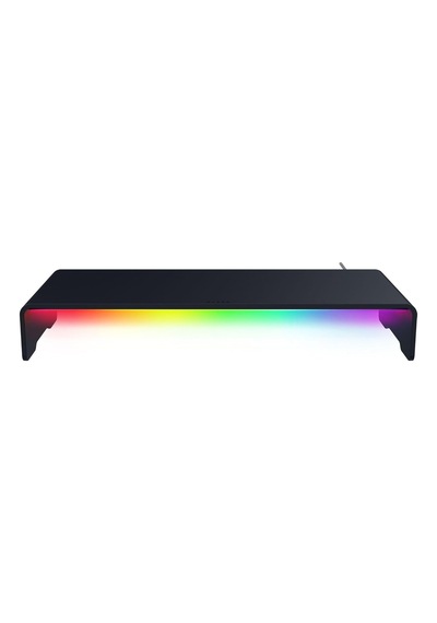 Monitör Standı Chroma - Chroma Rgb Özellikli 4 Yönlü Usb-c Hub'lı Alüminyum Monitör Standı 50cm X 21cm X 7.85c