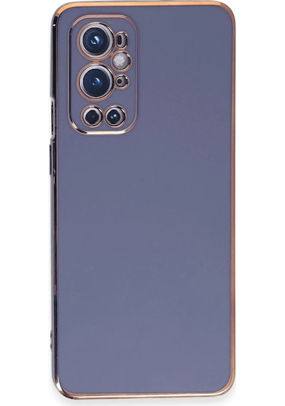 Gld-spt- Newface One Plus 9 Pro Kılıf Volet Silikon - Mavi