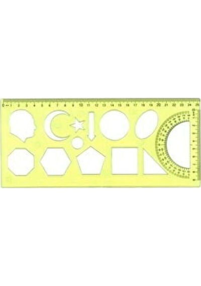 Geometrik Şablonu 30 Cm