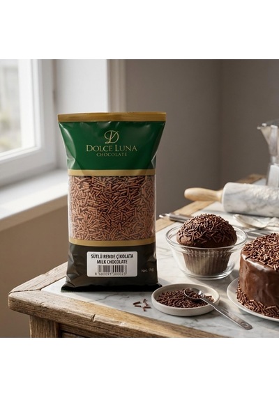 Sütlü Rende Çikolata 1 Kg Pasta Süsleme Ve Tatlı Dekor Çikolatası
