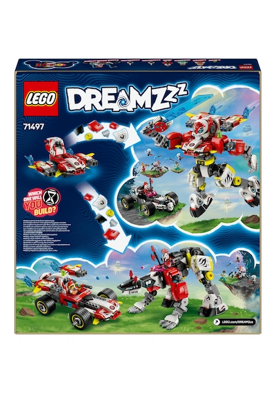 LEGO® DREAMZzz™ Cooper’ın Kaplan Robotu ve Zero’nun Hot Rod Arabası 71497 - 9 Yaş ve Üzeri Çocuklar için Oyuncak Araç Yapım Seti (1006P)