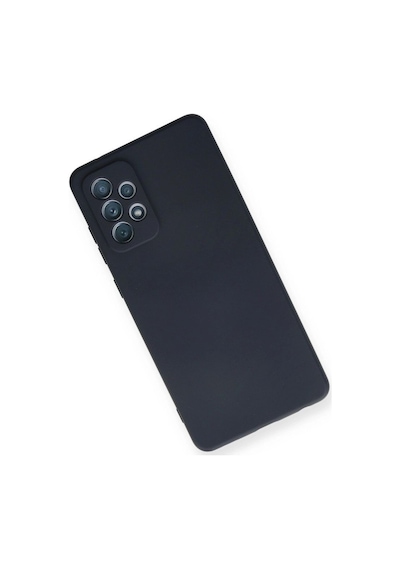 Samsung Galaxy A72 Kılıf Nano İçi Kadife Silikon - Lacivert Çok Renkli