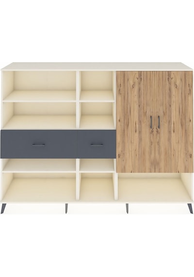 Hyperion Dolap 10 Raflı 2 Çekmeceli 2 Kapaklı 220x44x163 Aytaşı-ç Aytaşı-çam/antrasit Hyperion Dolap 10 Raflı 2 Çekmeceli 2 Kapaklı 220x44x163 Aytaşı-ç Aytaşı-çam/antrasit