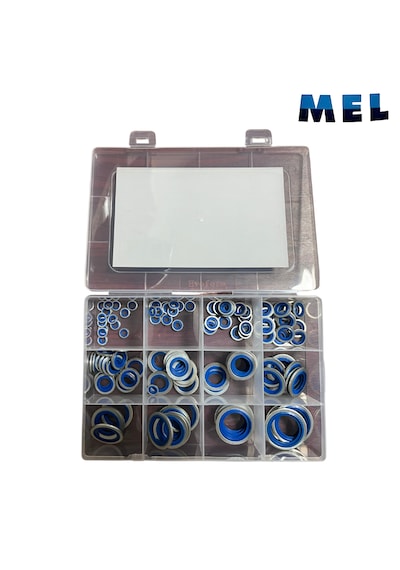 Mel 123 Parça Metrik Ölçülü Oringli Pul Seti