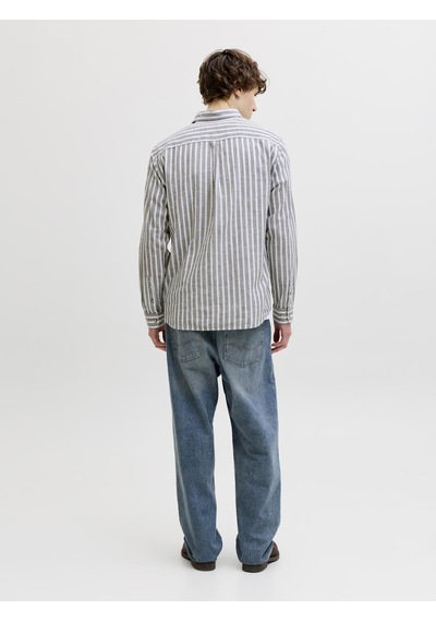 Jack & Jones Erkek Uzun Kollu Gömlek - Summer - 12289174 Vetiver