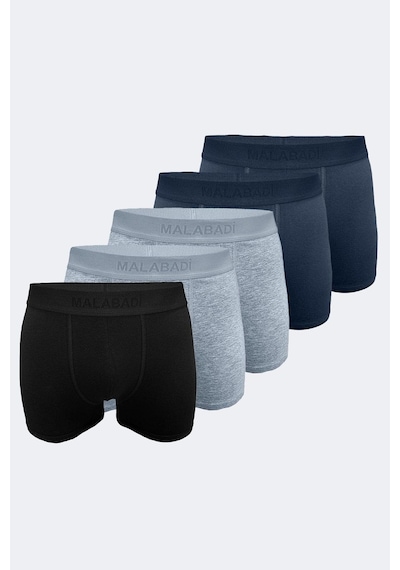 Malabadi Erkek Füme Gri Siyah 5 Li Paket Milan Modal Boxer Mb14 Füme-gri-siyah