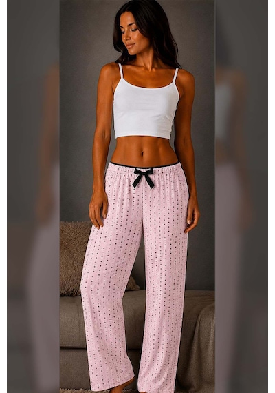 Made By Me Pamuklu Modal Compact Premium Pijama Altı Pembe